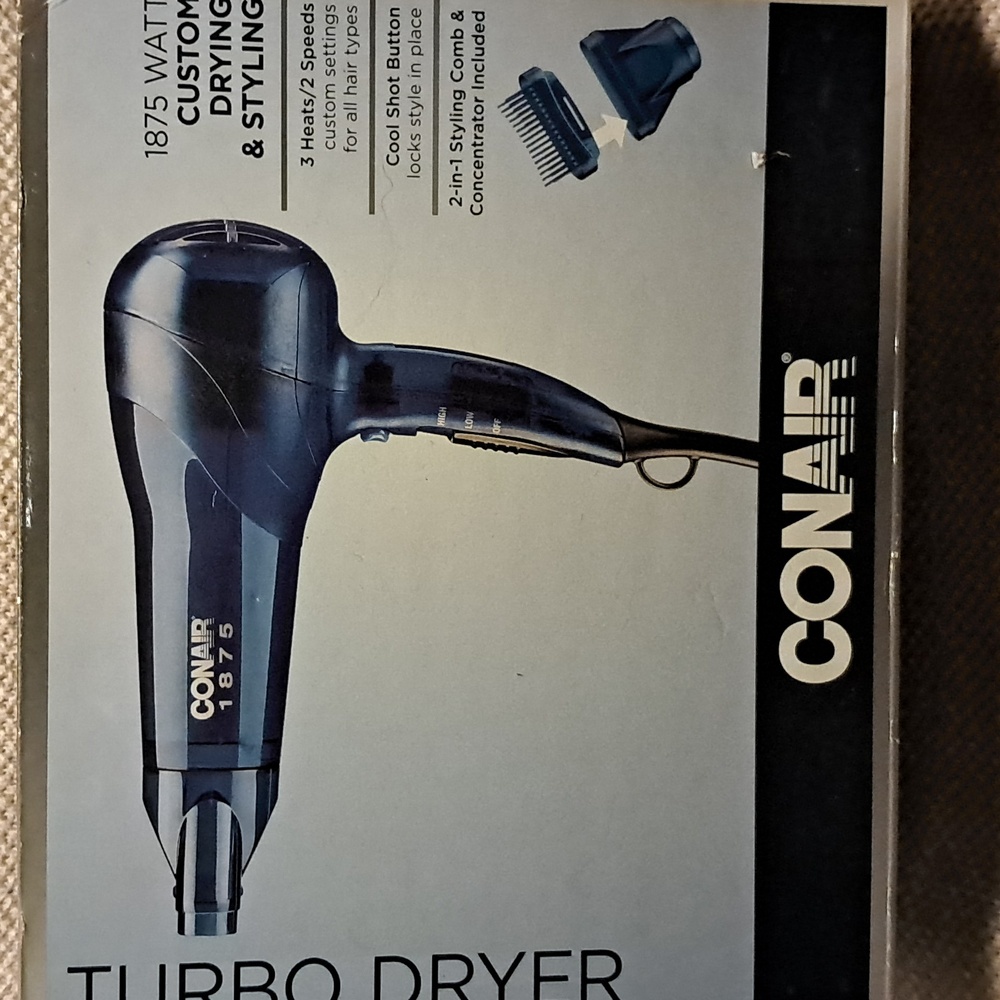Conair Blue Turbo Dryer - Picture 2 of 4